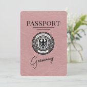 Dusty Roos Germany Passport Bewaar de datum Save The Date (Staand voorkant)