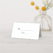 Dusty Roos Greenery Wedding Place Card (Voorkant)