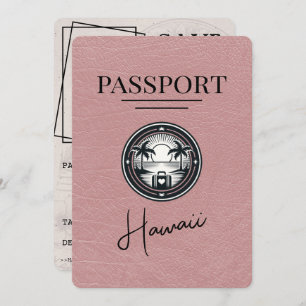 Dusty Roos Hawaii Passport Bewaar de datum Save The Date