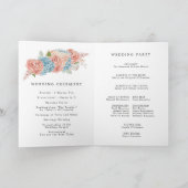 Dusty Roos Hydrangea Wedding Booklet Programma (Binnen)