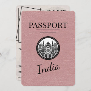 Dusty Roos India Passport Bewaar de datum Save The Date