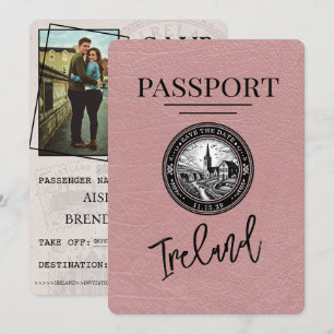 Dusty Roos Ireland Passport Save the Date