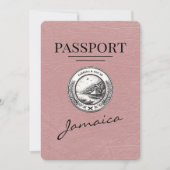 Dusty Roos Jamaica Passport Bewaar de datum Save The Date (Voorkant)