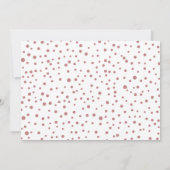 Dusty roos Joy First-kerstfoto baby geboorte Aankondiging (Achterkant)