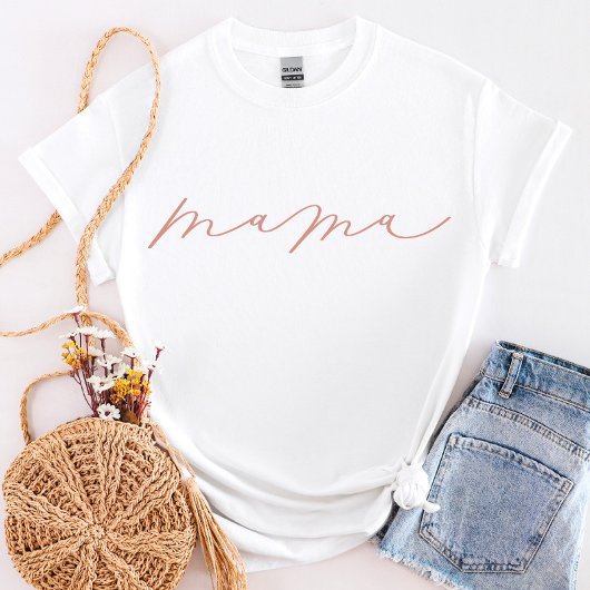 Dusty Roos Mama Cute Script T-Shirt