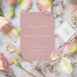 Dusty Roos minimalist Weddenschap Kaart