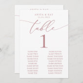 Dusty Roos Minimalist Wedding | Aangepaste eveneme (Voorkant / Achterkant)