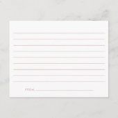 Dusty Roos Modern Script Afstuderen Advieskaart (Achterkant)