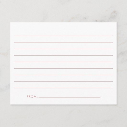 Dusty Roos Modern Script Afstuderen Advieskaart (Achterkant)