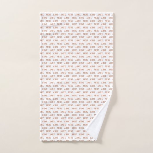 Dusty Roos Name Pattern Modern Bad Handdoek (Handdoek)