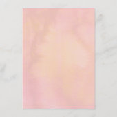 Dusty Roos Perzik Bloemen Bruiloft Informatie Informatiekaartje (Achterkant)