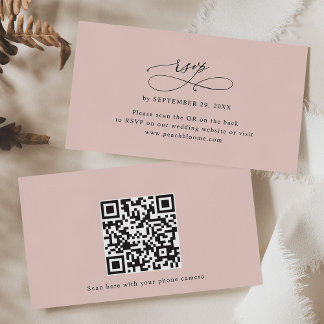 Dusty Roos QR Code Website Bieden RSVP Kaarten Visitekaartje