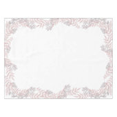 Dusty Roos roze bruiloft botanisch Tafelkleed (Voorkant (Horizontaal))