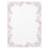 Dusty Roos roze bruiloft botanisch Tafelkleed (Voorkant)
