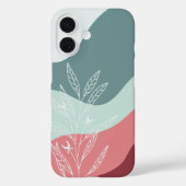 Dusty Roos & Sage Boho Colour Flow Botanisch Case-Mate iPhone Case (Achterkant)