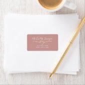 Dusty Roos Script Return Address Label (Insitu)