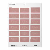 Dusty Roos Script Return Address Label (Full Sheet)
