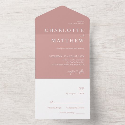 Dusty Roos Script Weduwen in één uitnodiging (Binnen)