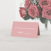 Dusty Roos Simple Pink White Calligraphy Wedding