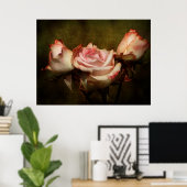 Dusty Roos Stretch Poster Print (Thuiskantoor)