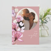 Dusty Roos Transparant Bloemen Foto Tafelnummer (Staand voorkant)