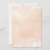 Dusty Rose Beige Earthy Botanical Bridal Shower Kaart (Achterkant)