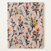 Dusty Rose Boho Floral Aquarelle personnalisée non (Dos)