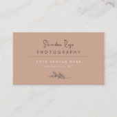 Dusty Rose Carte de visite botanique personnalisé (Devant)
