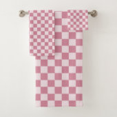 Dusty rose checkerboard pattern (En situation)