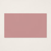 Dusty Rose élégant mariage gratuit boisson billet (Dos)