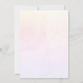 Dusty rose enchantée Garden Wedding Invitation (Dos)