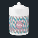 Dusty rose et bleu iKat<br><div class="desc">Dusty rose et bleu avec une pointe de champagne iKat Nous célébrons les nouvelles tendances de couleur 2013 dans ce motif de zigzag tribal iKat - en utilisant les couleurs de la nouvelle PALETTE COULEUR 2013 - Nous avons laissé toutes les images utilisées dans ce design personnalisable - Vous pouvez...</div>