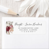 Dusty Rose | Étiquette d'adresse de retour (En situation)