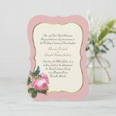 Dusty Rose Faire-part de mariage (Debout devant)