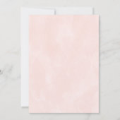 Dusty rose Floral Drop nuptiale Douche Invitation (Dos)