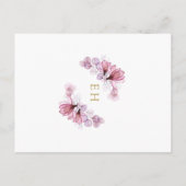 Dusty Rose Floral First Holy Communion Invitation (Dos)