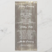 Dusty Rose Floral Mason Jar Programme de mariage r (Dos)