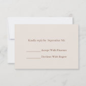 Dusty Rose Floral Wedding RSVP (Dos)