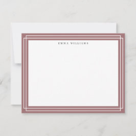 Dusty Rose Frame Note Card Kaart