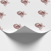 DUSTY ROSE HOLIDAY ORNAMENT WRAPPING PAPER CADEAUPAPIER (Hoek)