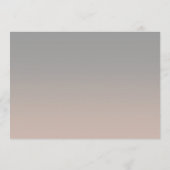 Dusty Rose Lace Photo Faire-part de mariage (Dos)