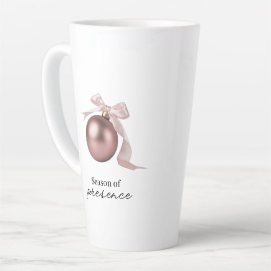 DUSTY ROSE LATTE MUG FOR CHIC HOLIDAY LATTE MOK (Linkerhoek)