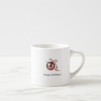 DUSTY ROSE ORNAMENT ESPRESSO MUG FOR CHIC HOLIDAYS KOP