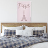 Dusty rose Paris Tour Eiffel Toile murale (Insitu(Chambre))