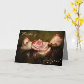 Dusty Rose Pense à votre carte de voeux (Fleur jaune)