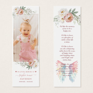 Dusty Rose Photo Funeral Signet