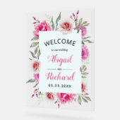 Dusty rose rose mariage fleurs d'aquarelle rose (Angle)