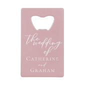 Dusty Rose rose romantique Mariage personnalisé (Devant)