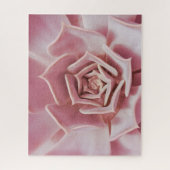 Dusty Rose rose Succulent Plante Jigsaw Puzzle Puz (Vertical)