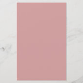 Dusty Rose Script Mariage invité Weekend Programme (Dos)